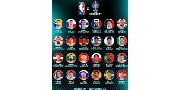 24 NBA-stjerner samles til EuroBasket-basketballfest